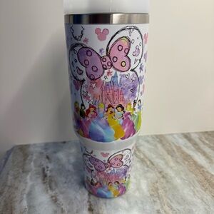New never used! NO BRAND ON MUG!! Disney Princess Castle Tumbler